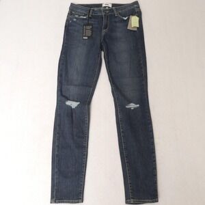 PAIGE Verdugo Ultra Skinny Jeans Women's 31 Quinnley Destructed NWT MIdRise Blue